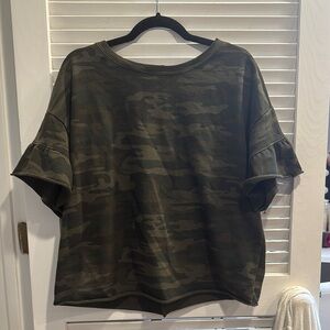 Sanctuary Green Boxy Short Sleeve Tee